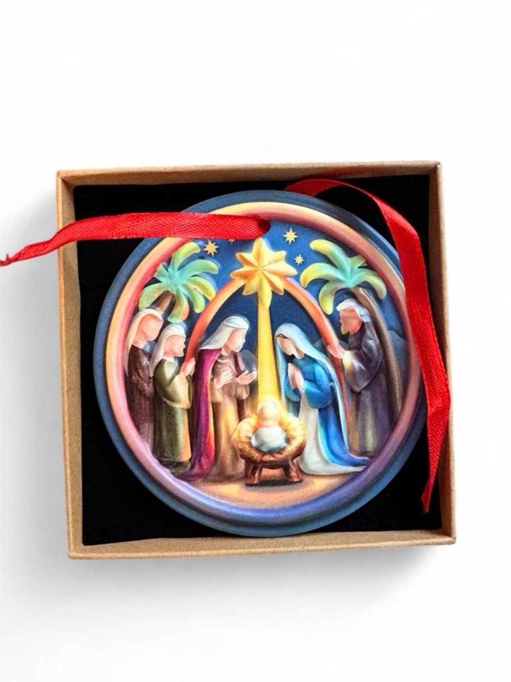 Nativity Scene Holiday Ornament - Multi-Color